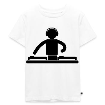 DJ - Kids Premium Organic T-Shirt - white - Front - Hailey (125cm)
