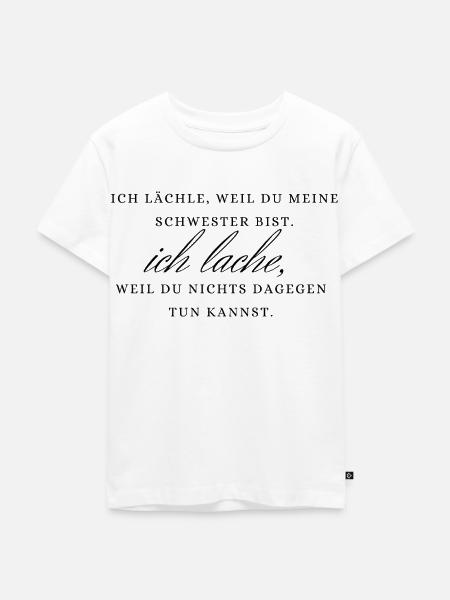 Schwester - Kinder Premium Bio T-Shirt - Weiß