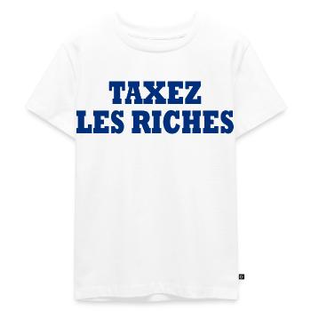 Tax the rich - Kids Premium Organic T-Shirt - white - Front - Hailey (125cm)
