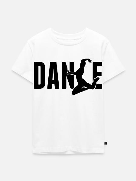 dance - Kinder Premium Bio T-Shirt - Weiß