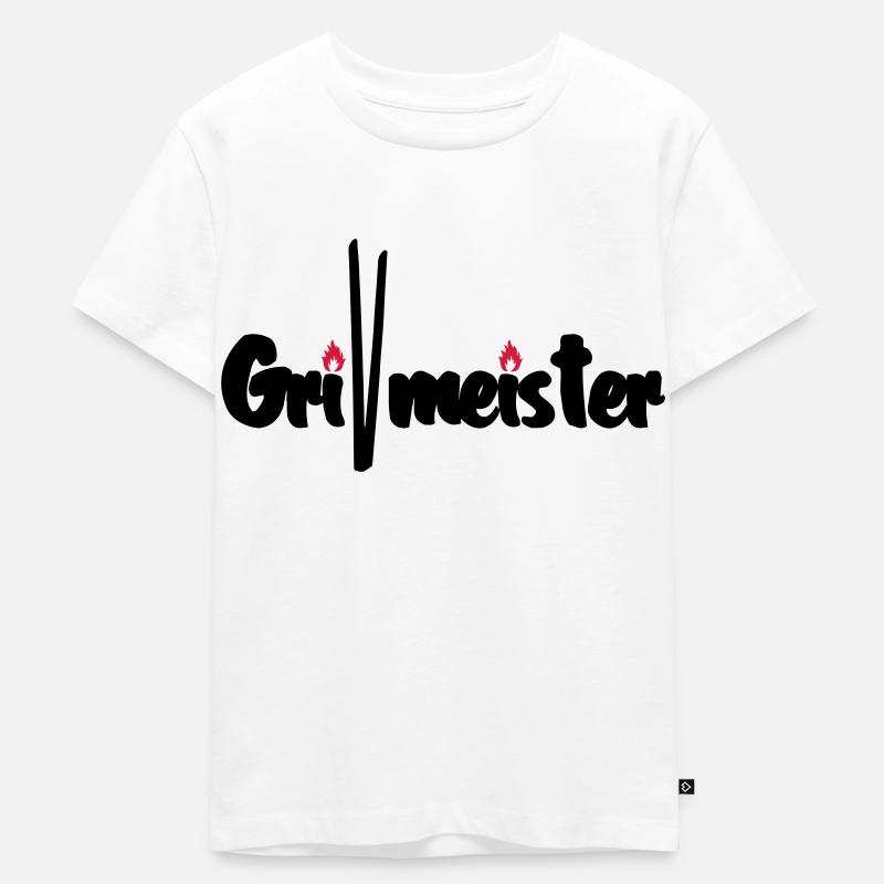 Maître de gril - T-shirt Premium bio Enfant - blanc