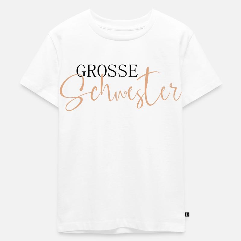 Große Schwester - Kinder Premium Bio T-Shirt - Weiß