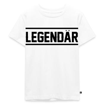 Legendär - Kinder Premium Bio T-Shirt - Weiß - Vorne - Hailey (125cm)