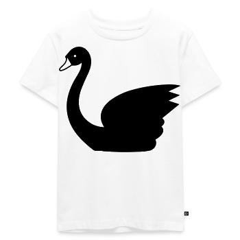Swan - Kids Premium Organic T-Shirt - white - Front - Hailey (125cm)