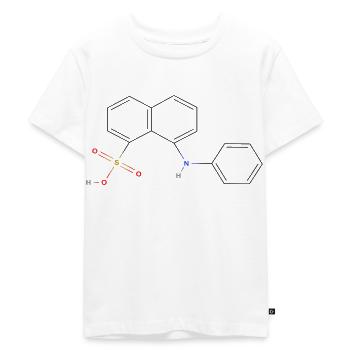 Lipase Molekül - Farbige Strukturformel - Kinder Premium Bio T-Shirt - Weiß - Vorne - Hailey (125cm)