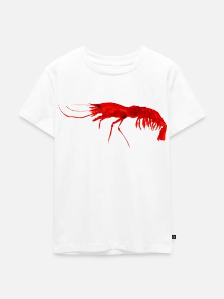 Garnelen - Kinder Premium Bio T-Shirt - Weiß