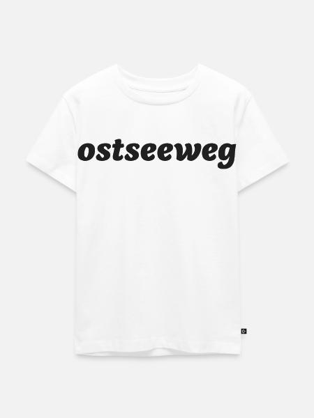Ostseeweg - Beweg Dein Leben - Kinder Premium Bio T-Shirt - Weiß
