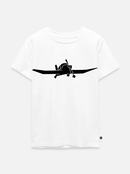 DR400 Robin Flugzeug Geschenk - Kinder Premium Bio T-Shirt - Weiß