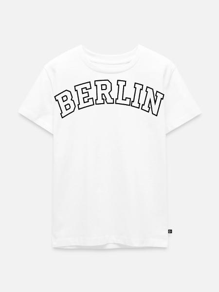 Berlin Arc Kontur - Kinder Premium Bio T-Shirt - Weiß
