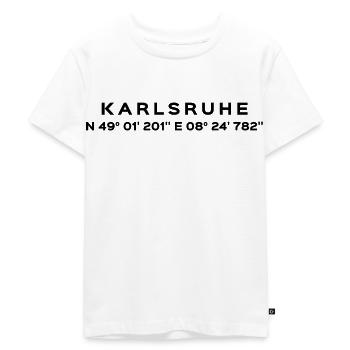 Karlsruhe - Kinder Premium Bio T-Shirt - Weiß - Vorne - Hailey (125cm)