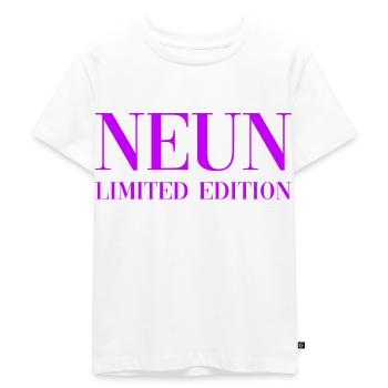 9. Geburtstag Geschenk Kinder - Kinder Premium Bio T-Shirt - Weiß - Vorne - Hailey (125cm)
