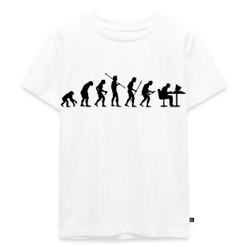 Evolution - Kinder Premium Bio T-Shirt - Weiß - Vorne - Hailey (125cm)