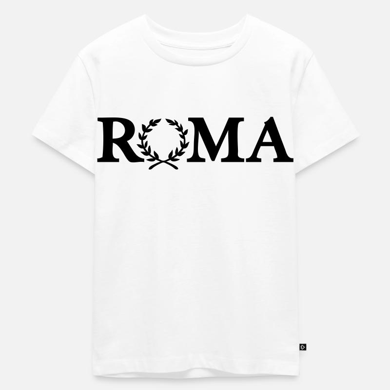 Roma - Kinder Premium Bio T-Shirt - Weiß
