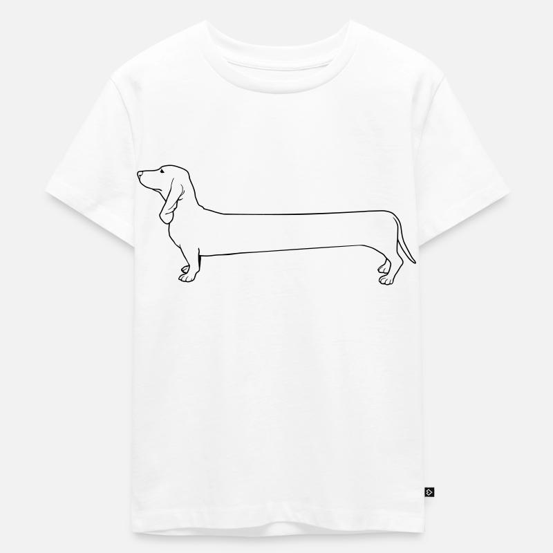 Teckel - T-shirt Premium bio Enfant - blanc