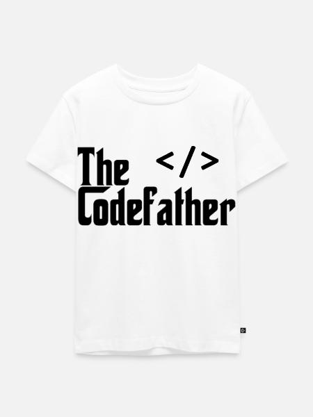 The Codefather - Kinder Premium Bio T-Shirt - Weiß