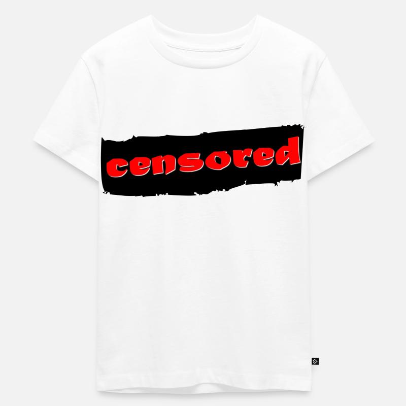 Zensiert LOGO - Kinder Premium Bio T-Shirt - Weiß