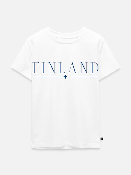 Finnland - Kinder Premium Bio T-Shirt - Weiß