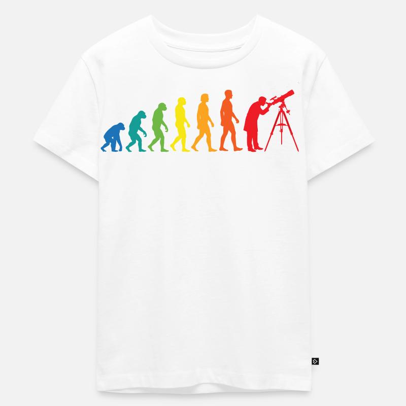 Astronomie de l’évolution – Conception de télescopes spatiaux - T-shirt Premium bio Enfant - blanc