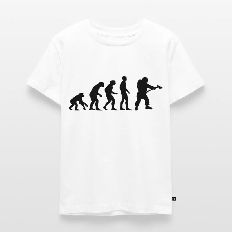 evolution pompier T-shirt Premium bio Enfant