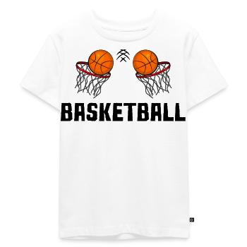 Basketball Temps Libre Cadeau Basketteur - T-shirt Premium bio Enfant - blanc - Devant - Hailey (125cm)