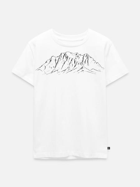 Zugspitze - höchster Berg Deutschland - Kinder Premium Bio T-Shirt - Weiß