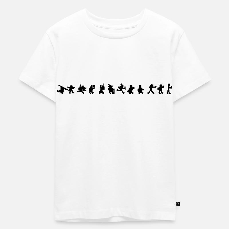Évolution des pixels - T-shirt Premium bio Enfant - blanc