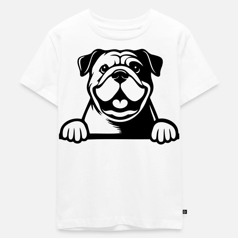 Bouledogue anglais - T-shirt Premium bio Enfant - blanc