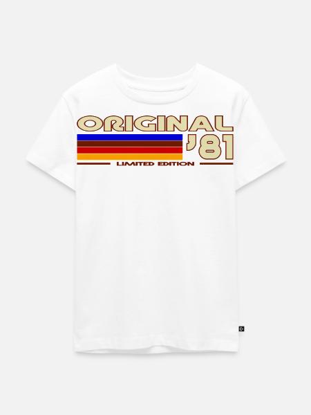 1981 - Kinder Premium Bio T-Shirt - Weiß