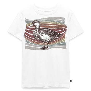 Ente - Kinder Premium Bio T-Shirt - Weiß - Vorne - Hailey (125cm)