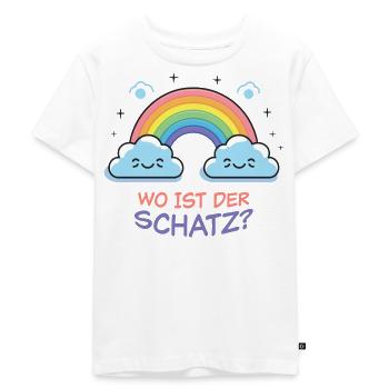 Wo Ist Der Schatz? - Kinder Premium Bio T-Shirt - Weiß - Vorne - Hailey (125cm)