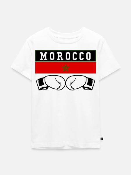 marokkanischer Boxer - Kinder Premium Bio T-Shirt - Weiß
