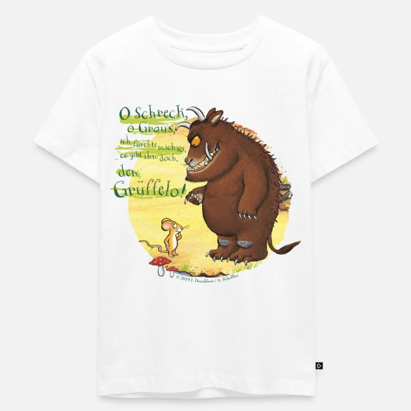 Der Grüffelo mit Maus 2 - Kinder Premium Bio T-Shirt - Weiß