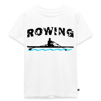 Rudern, Ruderboot, Ruderer - Kinder Premium Bio T-Shirt - Weiß - Vorne - Hailey (125cm)