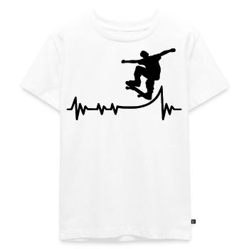 Skateboard Rampe pour patineurs ECG Skateur - T-shirt Premium bio Enfant - blanc - Devant - Hailey (125cm)