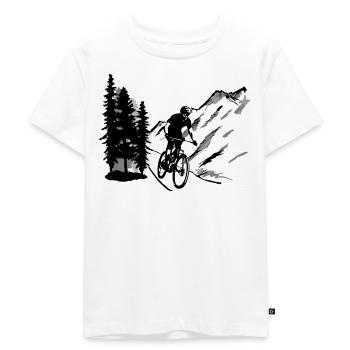 VTT, VTT, VTT - T-shirt Premium bio Enfant - blanc - Devant - Hailey (125cm)