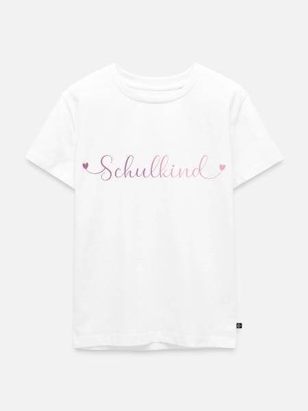 Schulkind16 - Kinder Premium Bio T-Shirt - Weiß