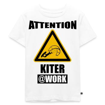 Kiter Kiten Kite Surfen - Kinder Premium Bio T-Shirt - Weiß - Vorne - Hailey (125cm)