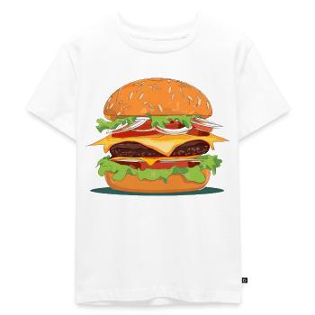 Hamburger - T-shirt Premium bio Enfant - blanc - Devant - Hailey (125cm)