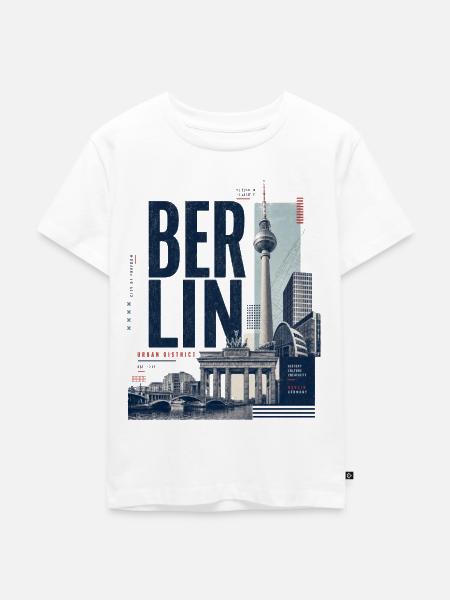 Berliner Skyline Collection - Kinder Premium Bio T-Shirt - Weiß