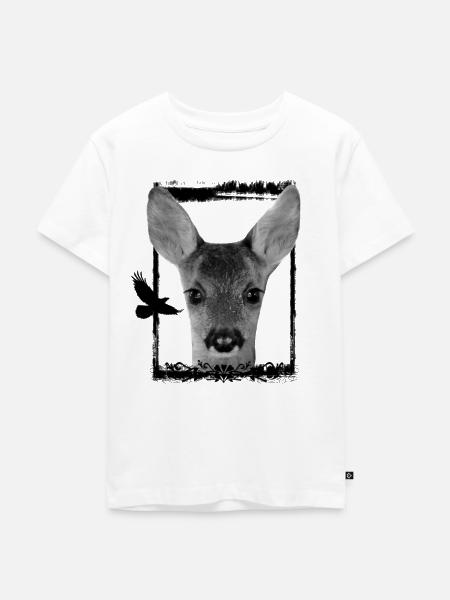 Rehkitz 5 - Kinder Premium Bio T-Shirt - Weiß