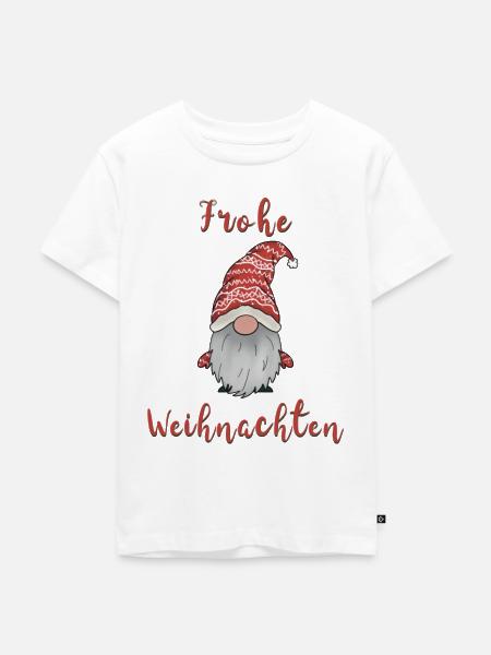 Weihnachtsgnom - Kinder Premium Bio T-Shirt - Weiß