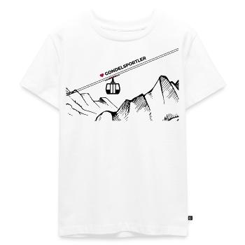 Gondelsportler - Kinder Premium Bio T-Shirt - Weiß - Vorne - Hailey (125cm)