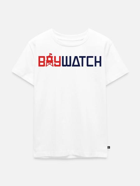 Baywatch Logo - Kinder Premium Bio T-Shirt - Weiß