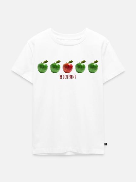 Äpfel - sei anders! - Kinder Premium Bio T-Shirt - Weiß