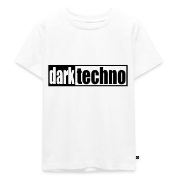 Techno - techno music - dark techno - lettering - Kids Premium Organic T-Shirt - white - Front - Hailey (125cm)