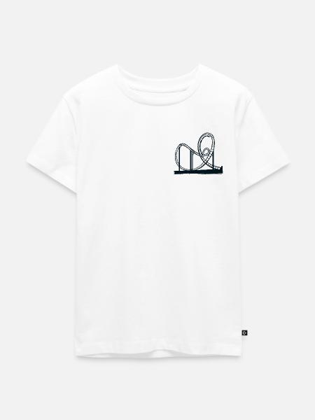 Achterbahn - Kinder Premium Bio T-Shirt - Weiß