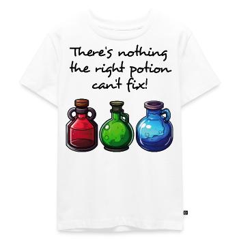 There's A Potion For Everything - dark - Kids Premium Organic T-Shirt - white - Front - Hailey (125cm)