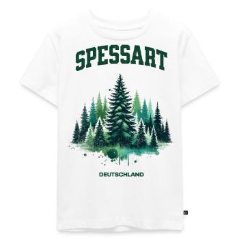 Spessart Germany Shirt Forest Nature Hiking - Kids Premium Organic T-Shirt - white - Front - Hailey (125cm)