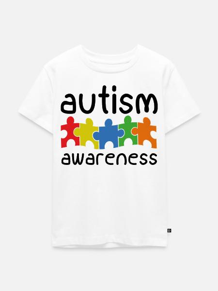 Bewusstsein für Autismus - Kinder Premium Bio T-Shirt - Weiß