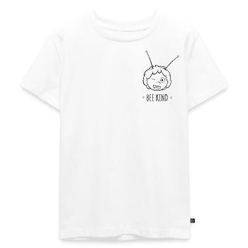 Biene Maja Bee Kind Spruch - Kinder Premium Bio T-Shirt - Weiß - Vorne - Hailey (125cm)